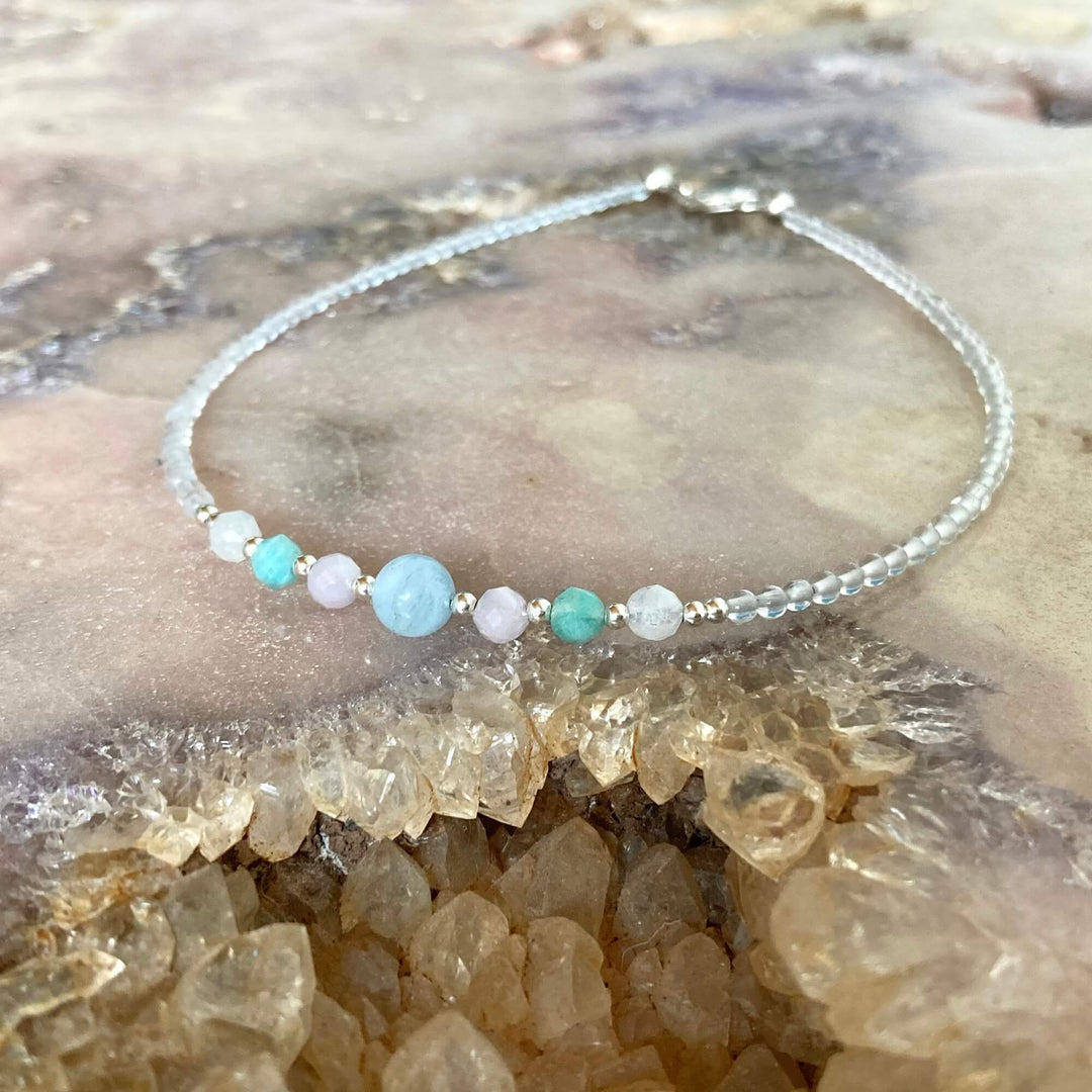 IVF healing crystal Anklet