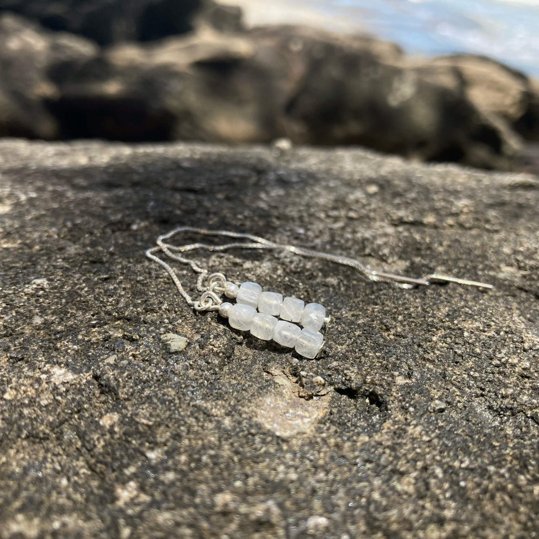 Labradorite Thread Healing Earrings