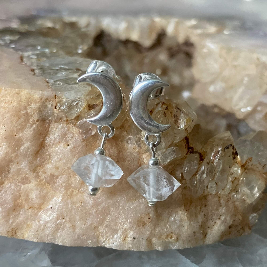 La luna love Herkimer Diamond Earrings