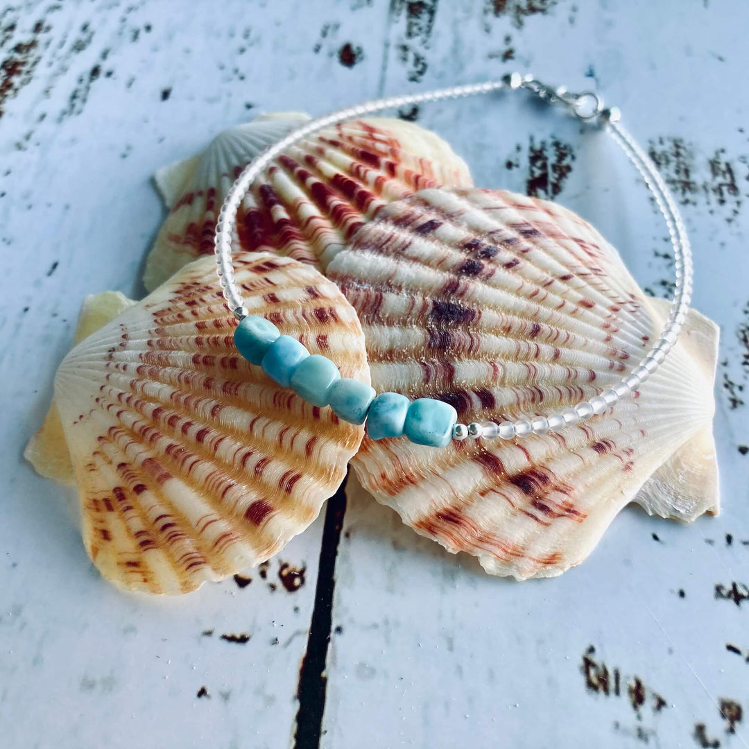 Larimar healing  Anklet