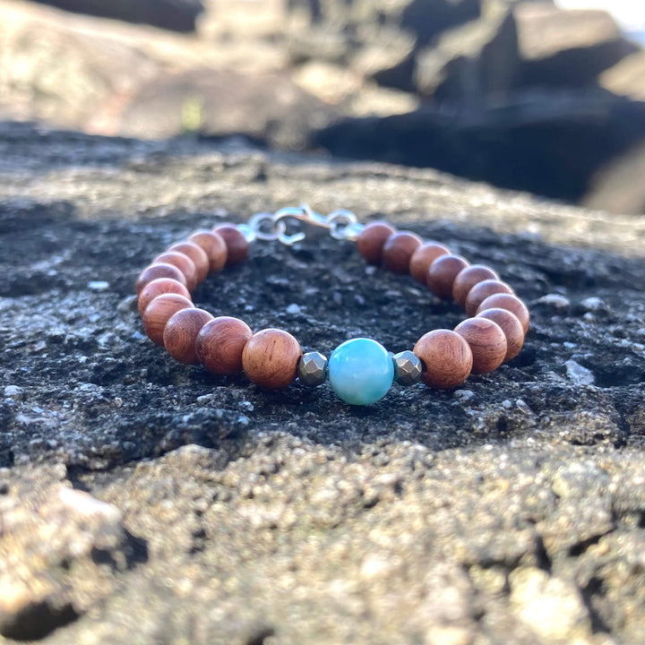 Larimar Wood Bracelet for kids