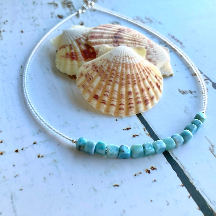 Larimar healing  Necklace 