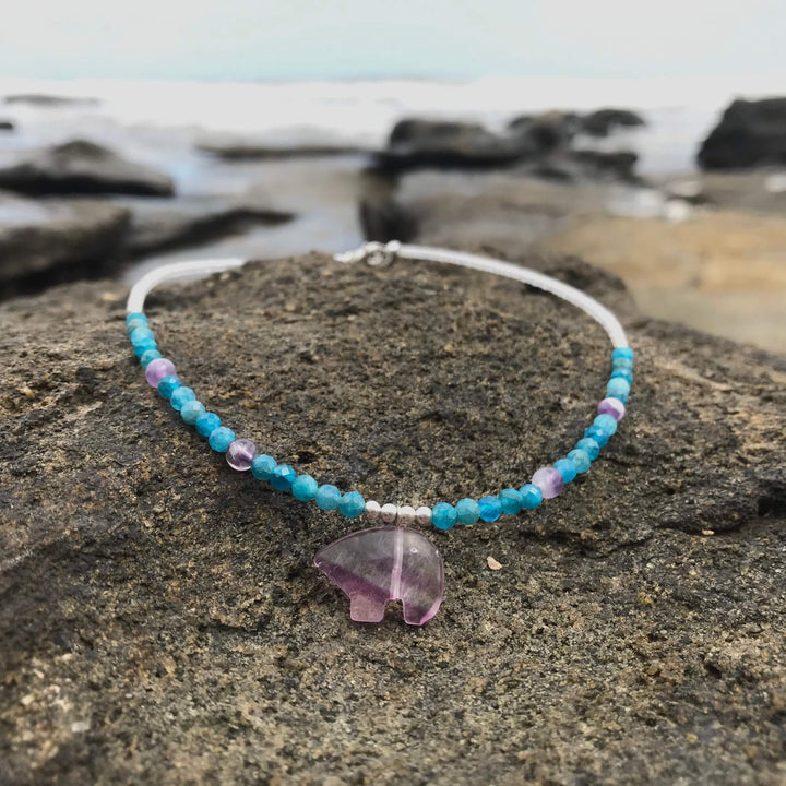 Lil Flourite Bear empowerment Necklace