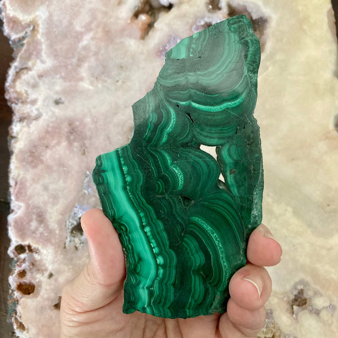 Malachite Slice large 2