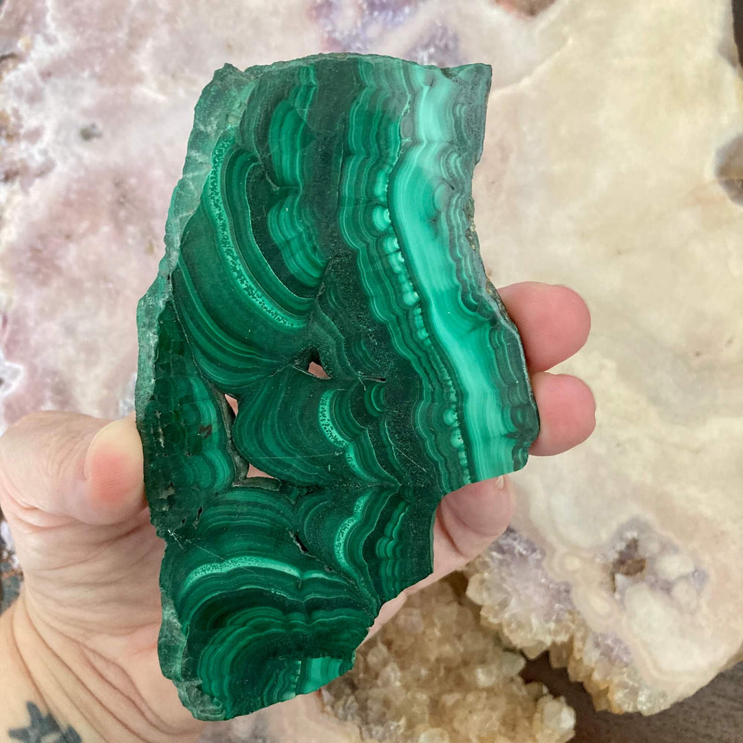 Malachite Slice large 4