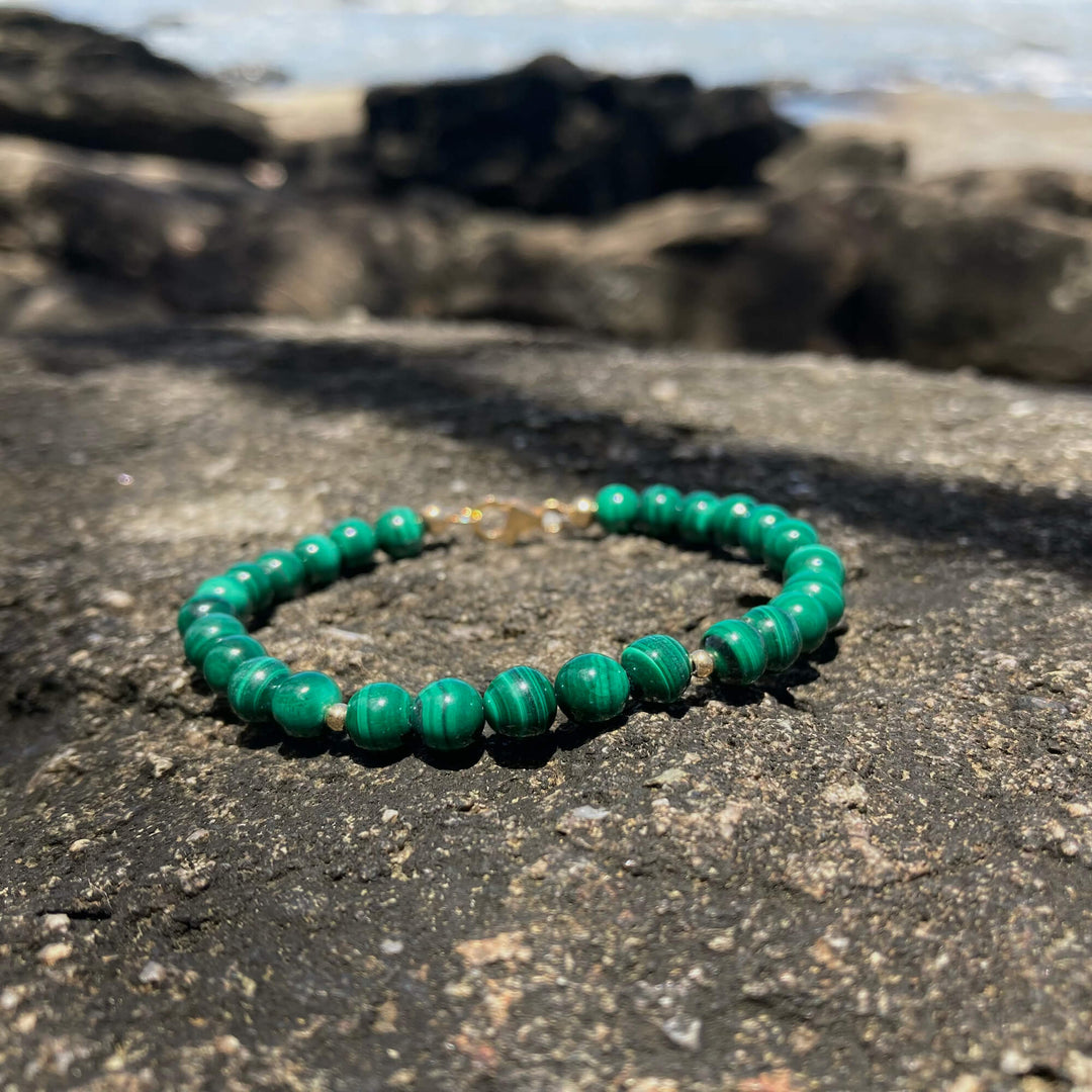 Malachite & Gold Bracelet