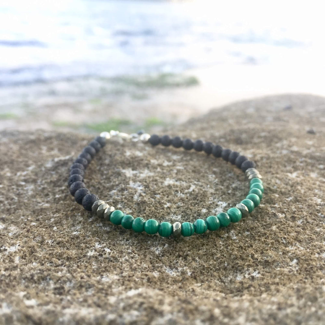 Malachite & Pyrite Bracelet