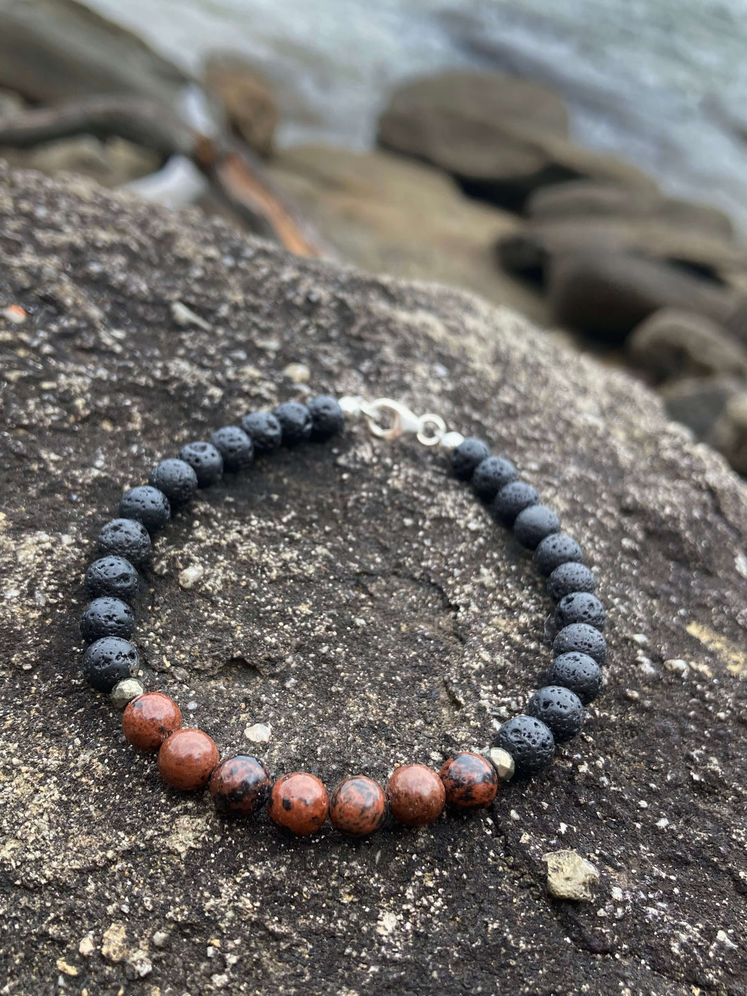 Self-Acceptance - Red Obsidian Men's Bracelet