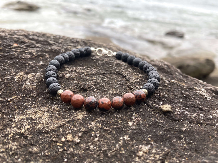 Self-Acceptance - Red Obsidian Men's Bracelet