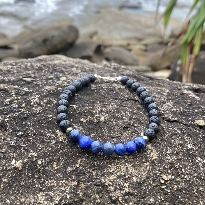     Mens Sodalite Bracelet for Focus