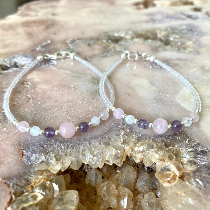 Mother & Daughter healing bracelet set