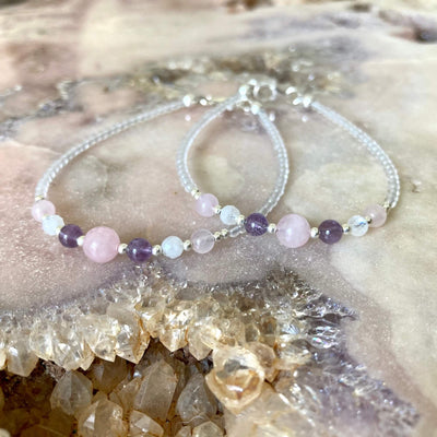 Mother & Daughter healing bracelet set