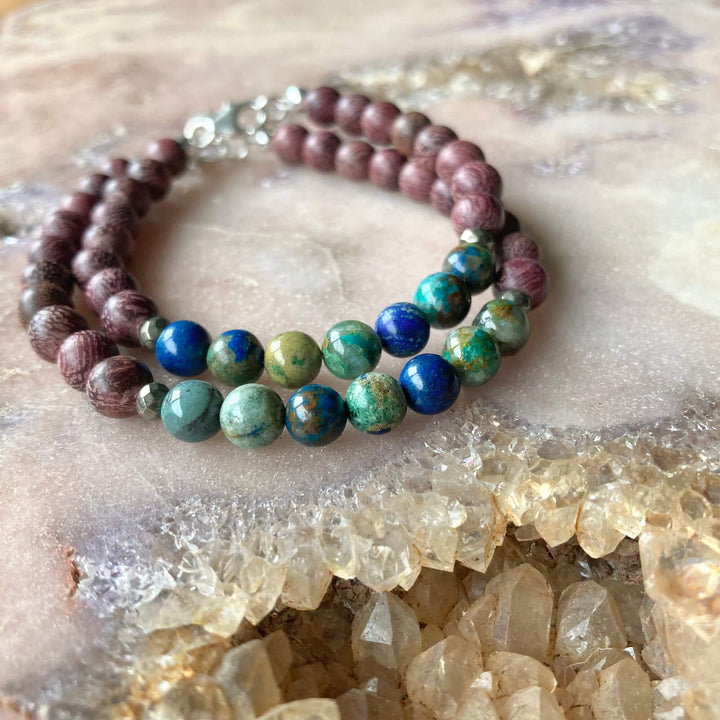 Mumma Bear and Her Cub crystal healingBracelet Set