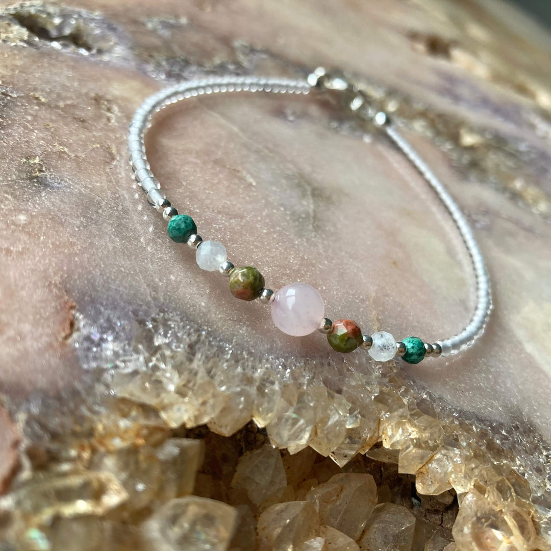 Mumma 2 b healing crystal Anklet