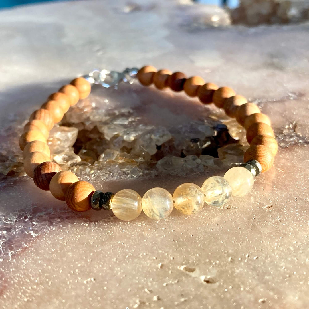 Own your light Mens healing bracelet 