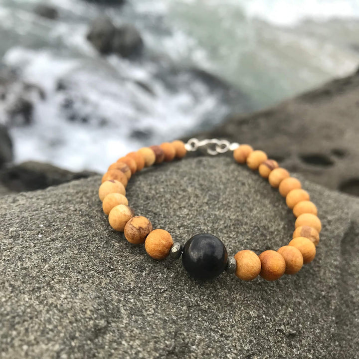 Palo Santo & Shungite Bracelet for healing