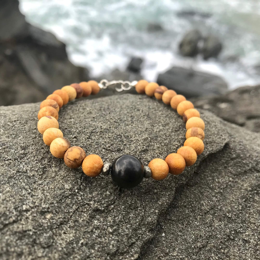 Palo Santo & Shungite Healing Bracelet