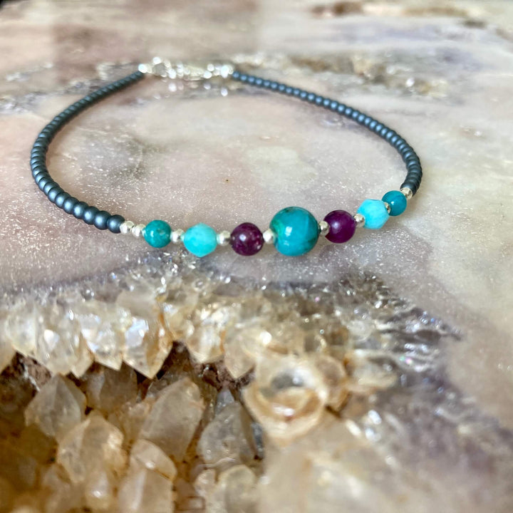 Peacock love ladies Anklet for healing