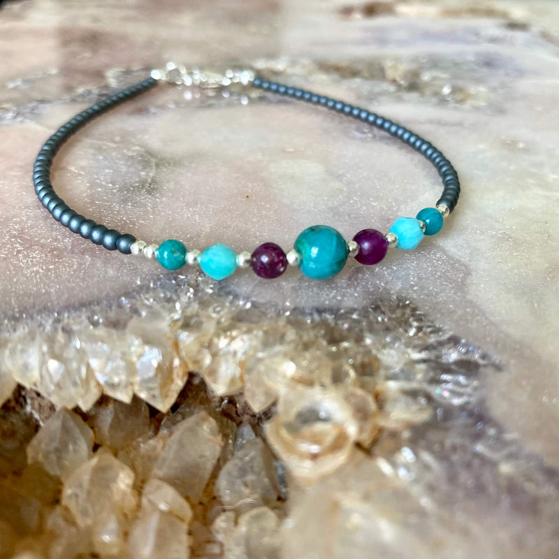 Peacock love ladies Anklet for healing