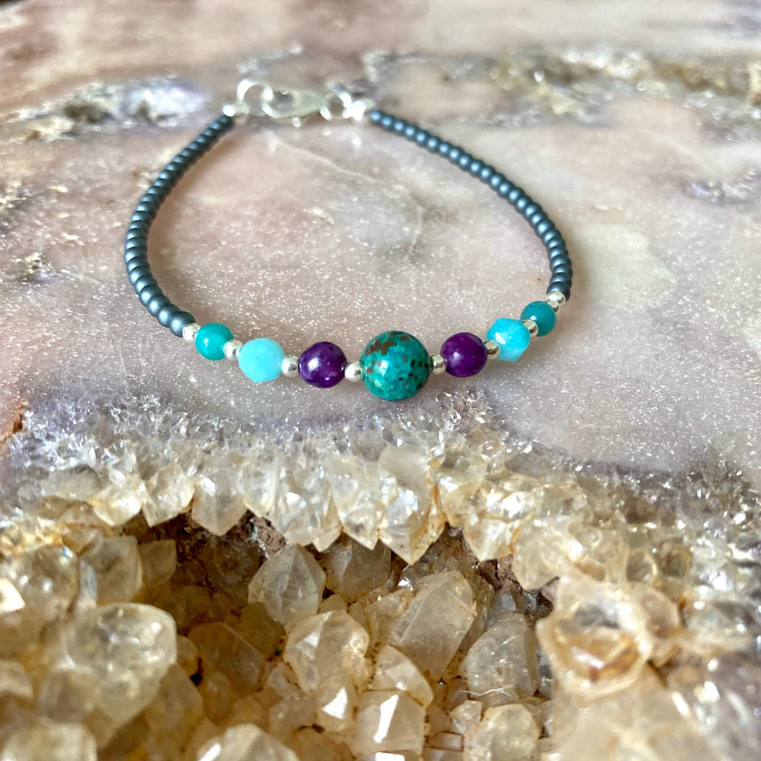 Peacock love ladies healing bracelet