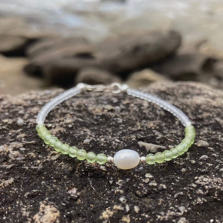 Peridot & Pearl Bracelet