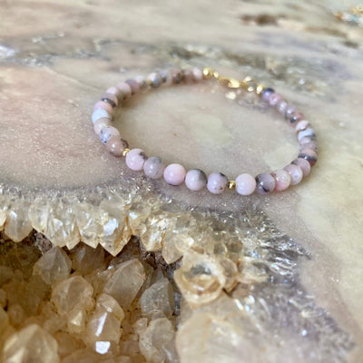 Pink Opal Gold nurturing Bracelet