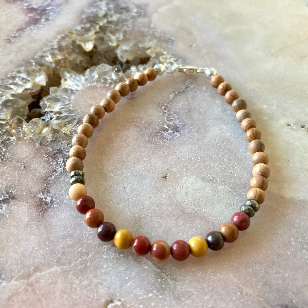 Root Chakra crystal  Bracelet