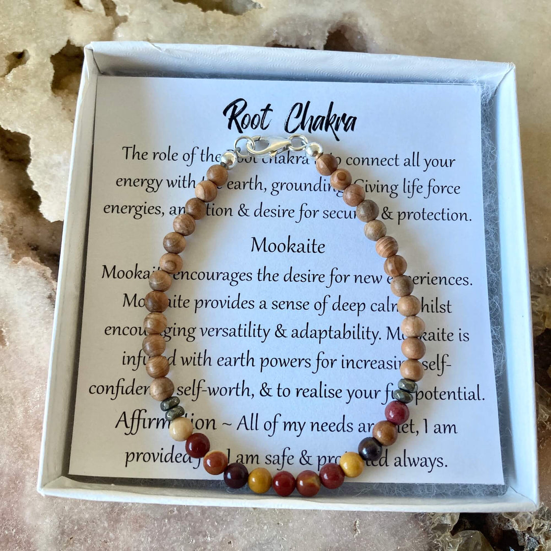 Root Chakra healing crystal Bracelet