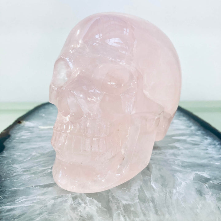 Rose Quartz Skull 3