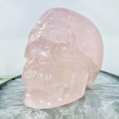 Rose Quartz Skull 4