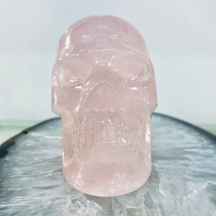 Rose Quartz Skull 5