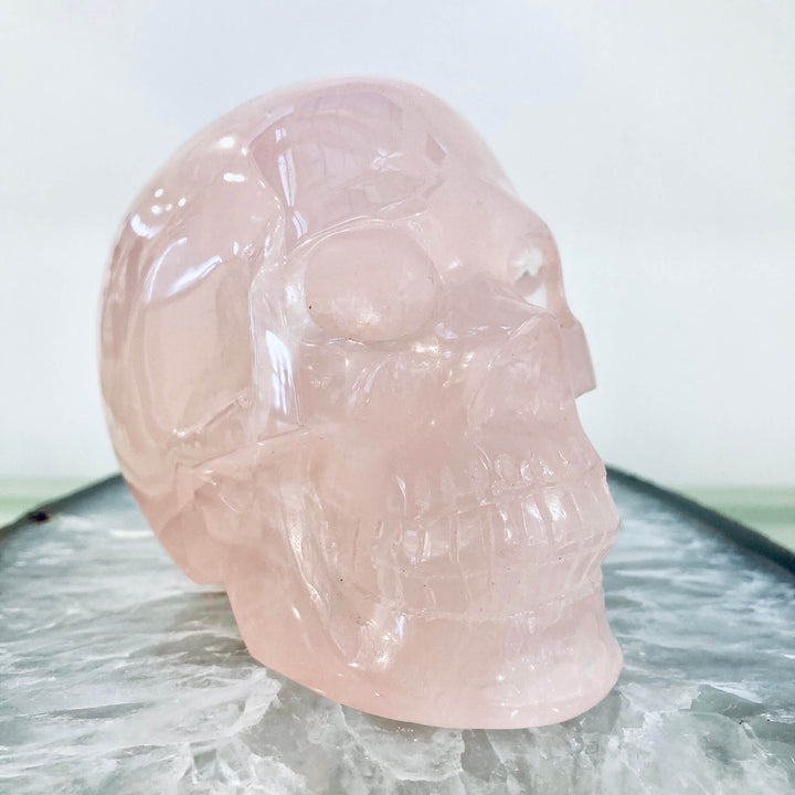 Rose Quartz Skull 6