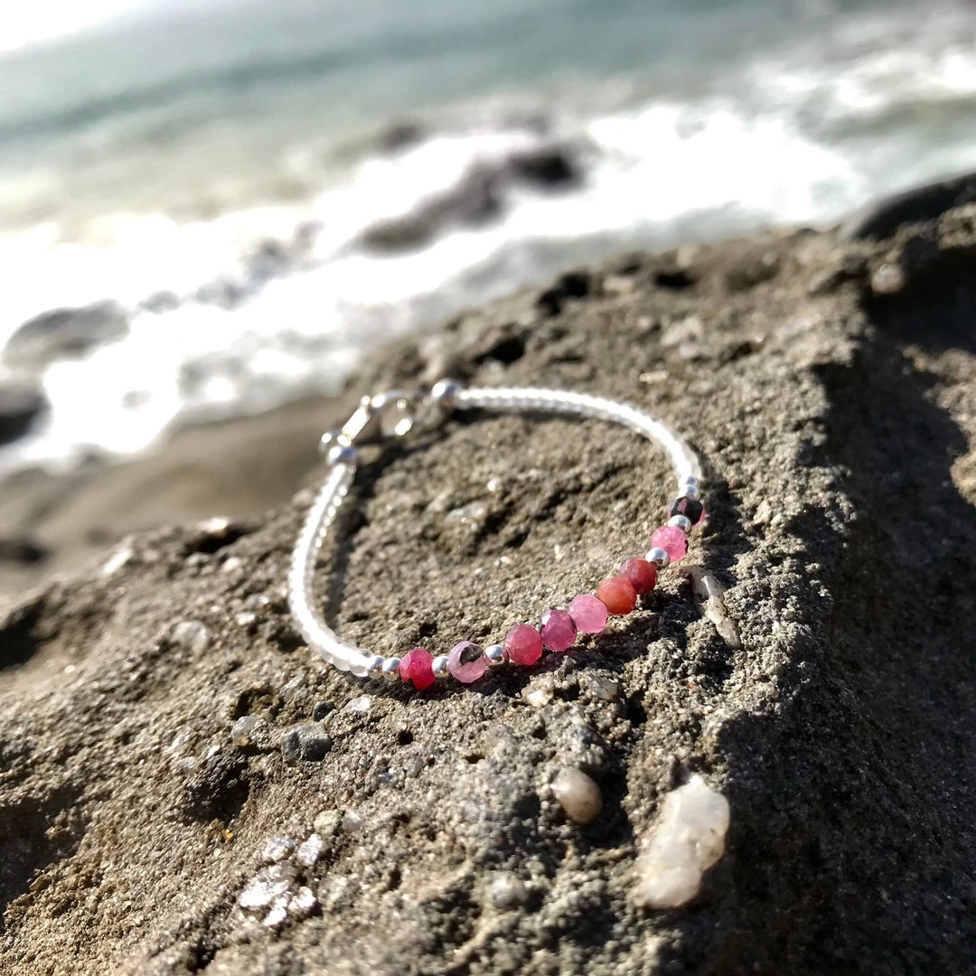 Ruby July Birthstone Girls Bracelet