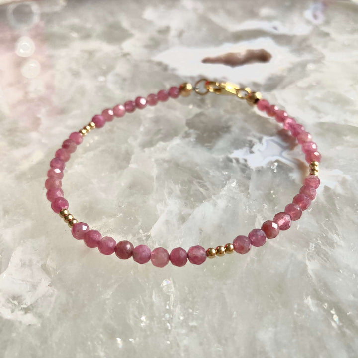 Ruby And Gold Bracelet