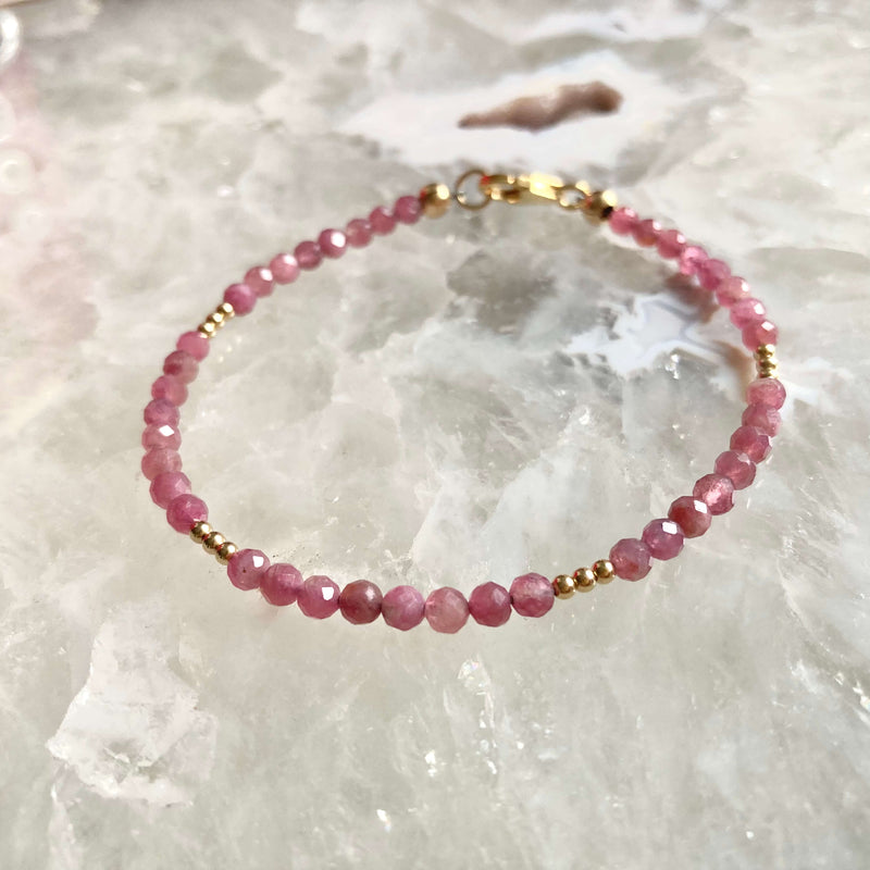 Ruby And Gold Bracelet