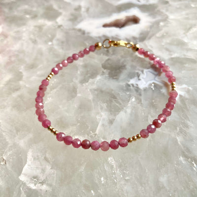 Ruby And Gold Bracelet for healing