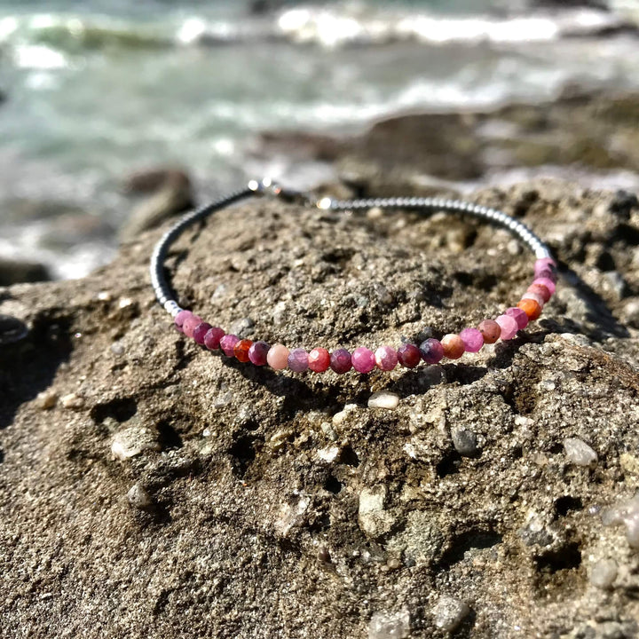 Ruby healing crystal Ladies Anklet