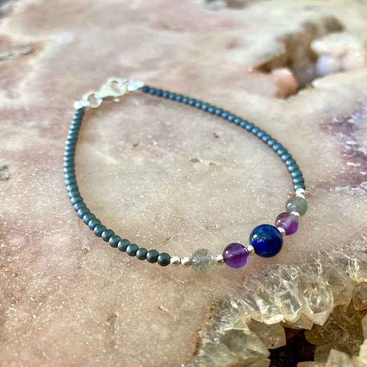 Sagitarius Ladies Zodiac healing crystal Bracelet 