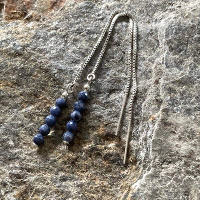 Sapphire Thread womens Earrings