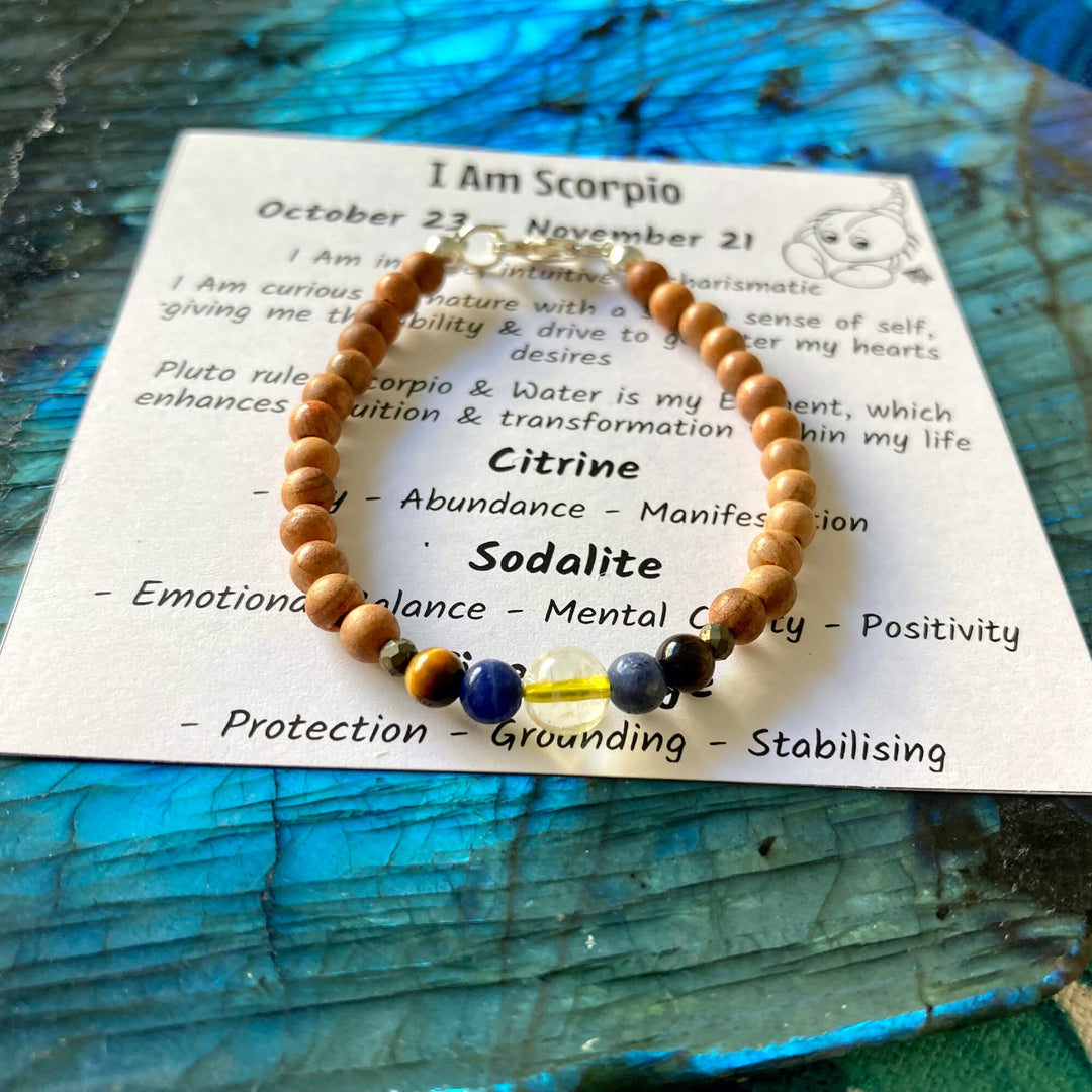 Scorpio Boys Zodiac Bracelet