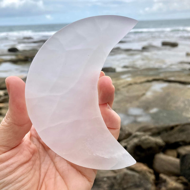 Selenite moon plate 4