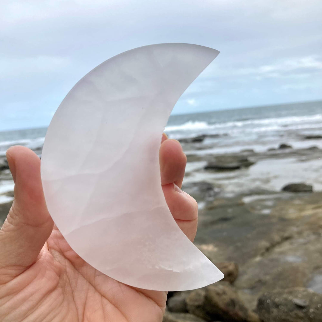 Selenite moon plate 3