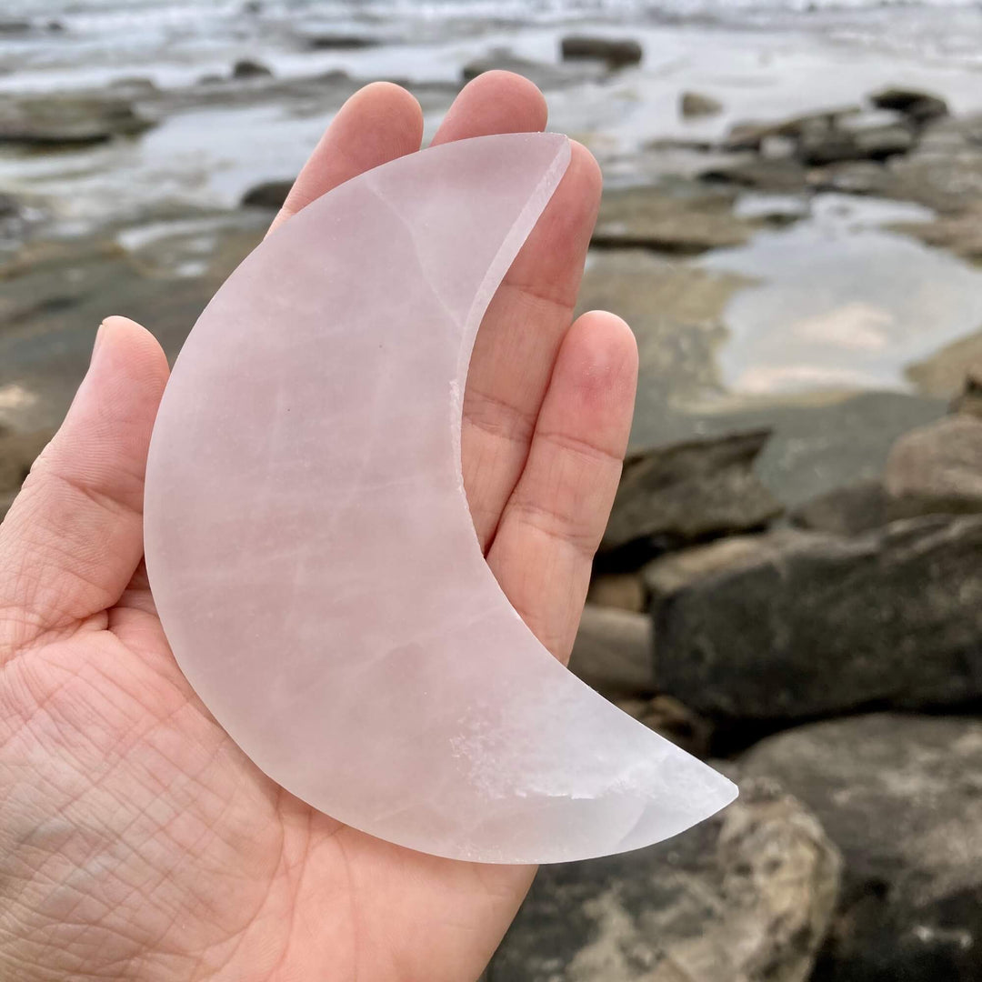 Selenite moon plate 2