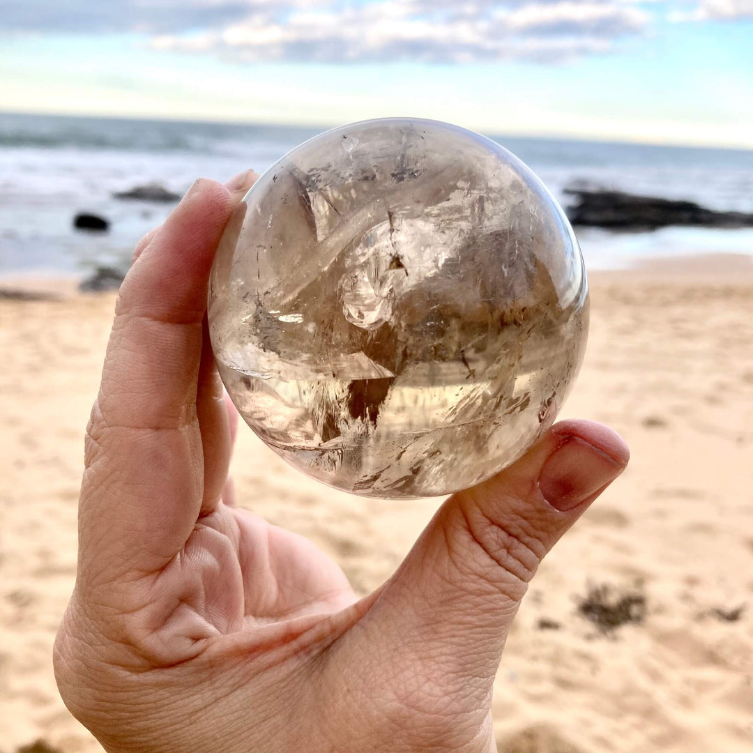 Smoky Quartz large sphere 5