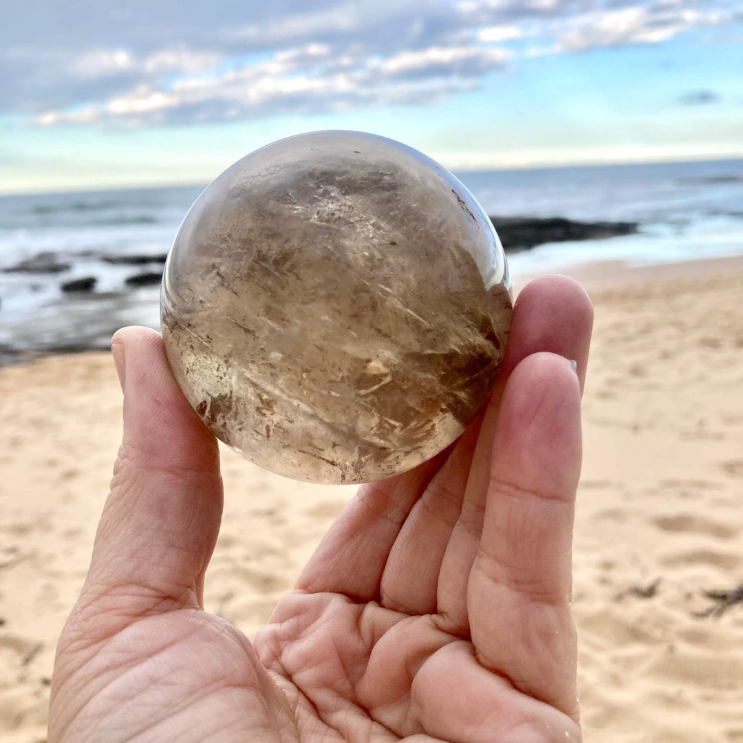 Smoky Quartz large sphere 7