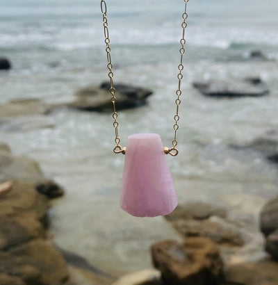 The Empress Kunzite & Gold Chain Necklace