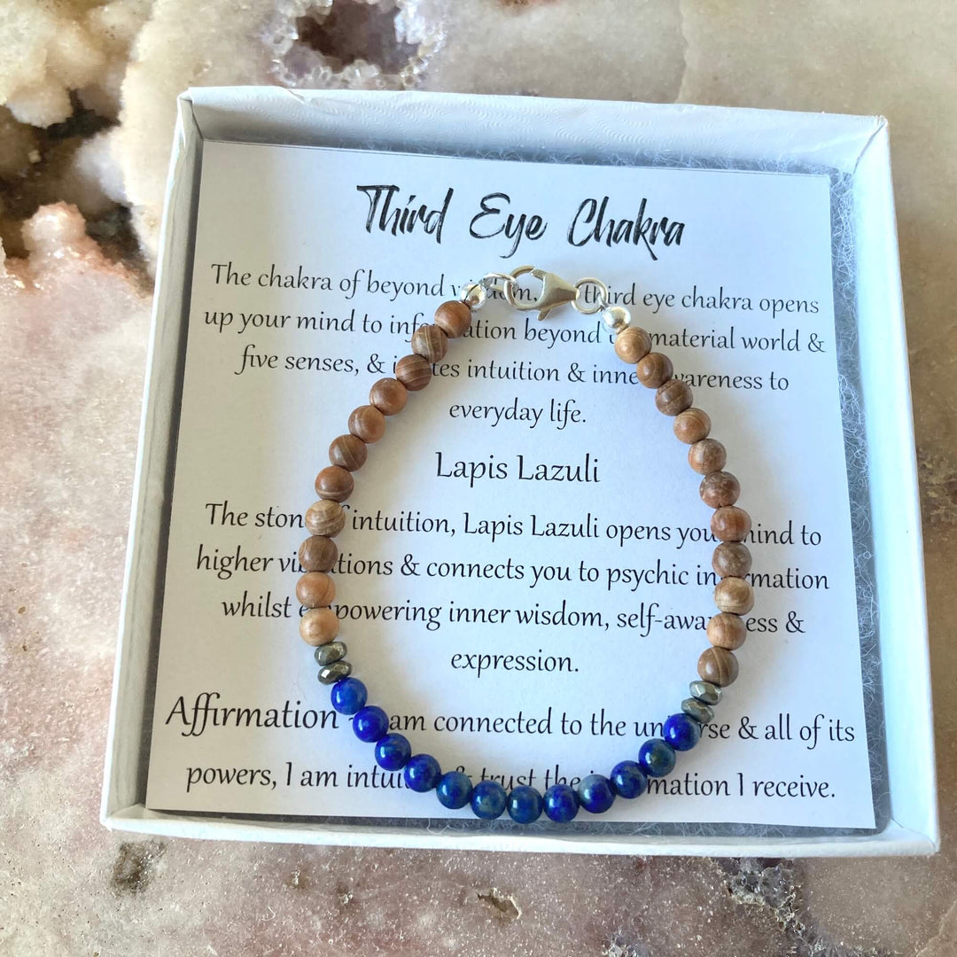 Third eye chakra healing bracelet