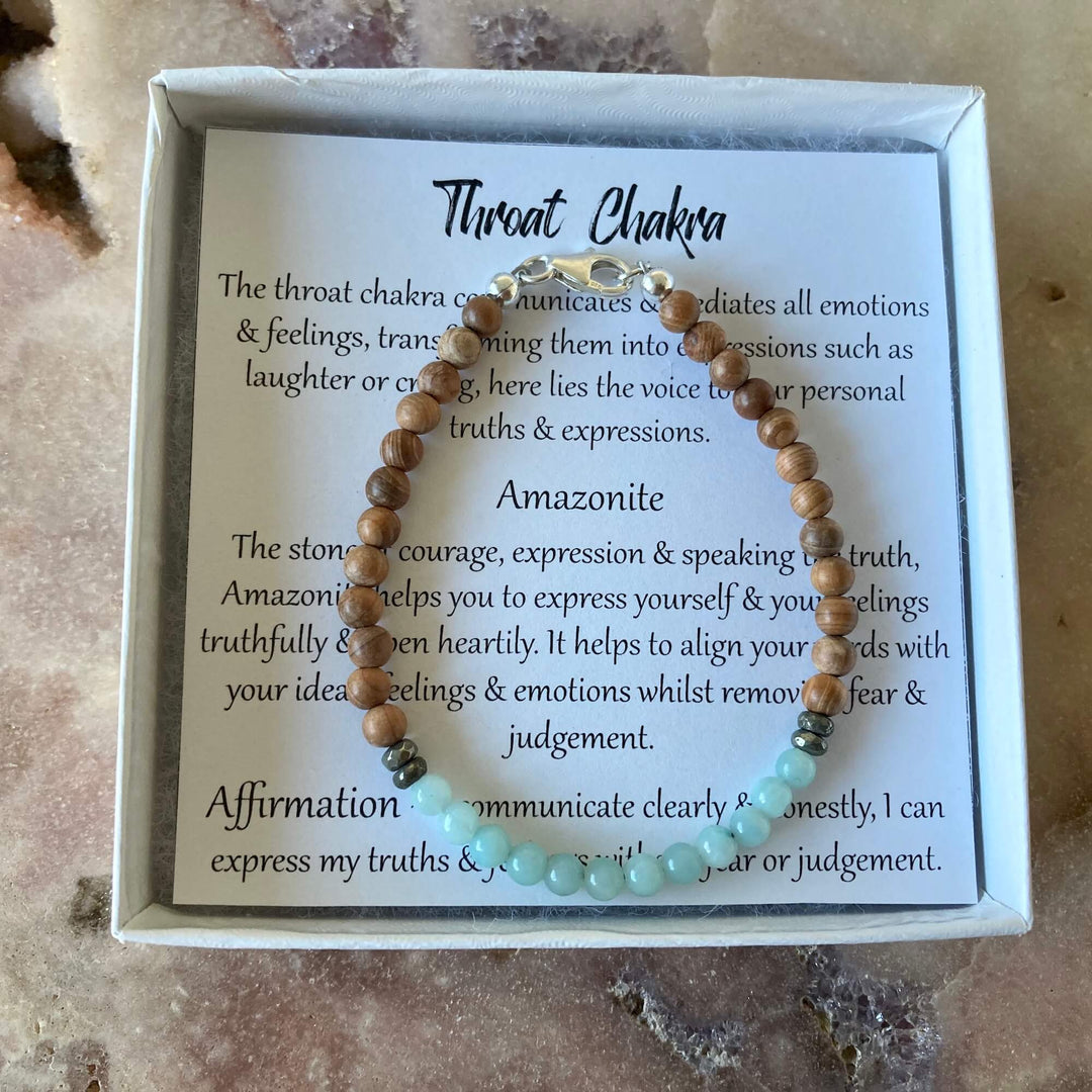  Throat Chakra crystal Bracelet