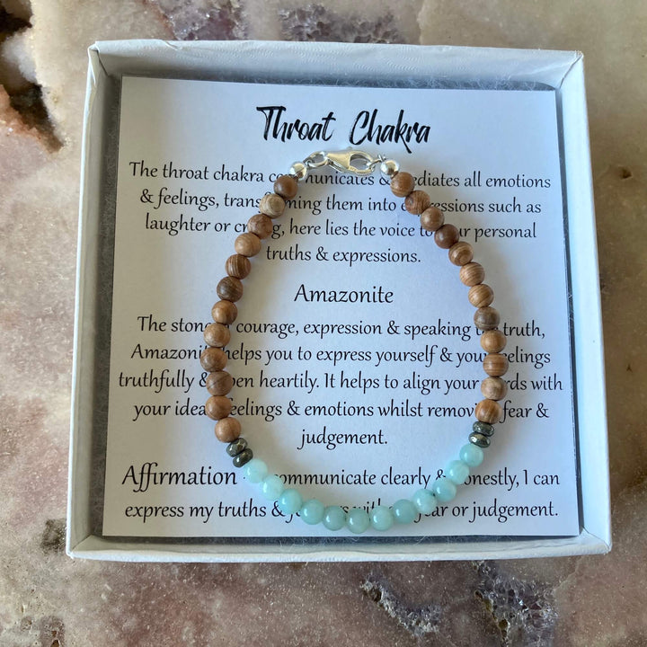  Throat Chakra crystal Bracelet