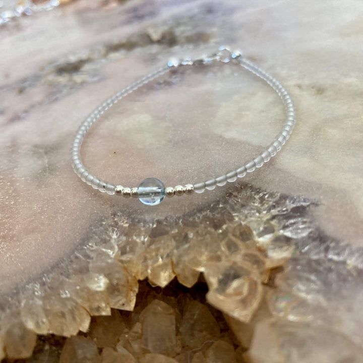 Topaz November birthstone healing bracelet for girls